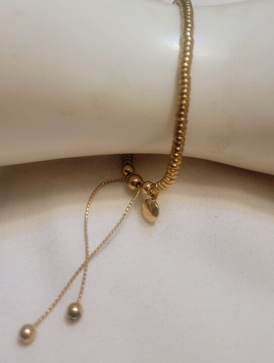 J. Crew Jewelry - J. Crew Gold-Tone Beaded Slider Bracelet